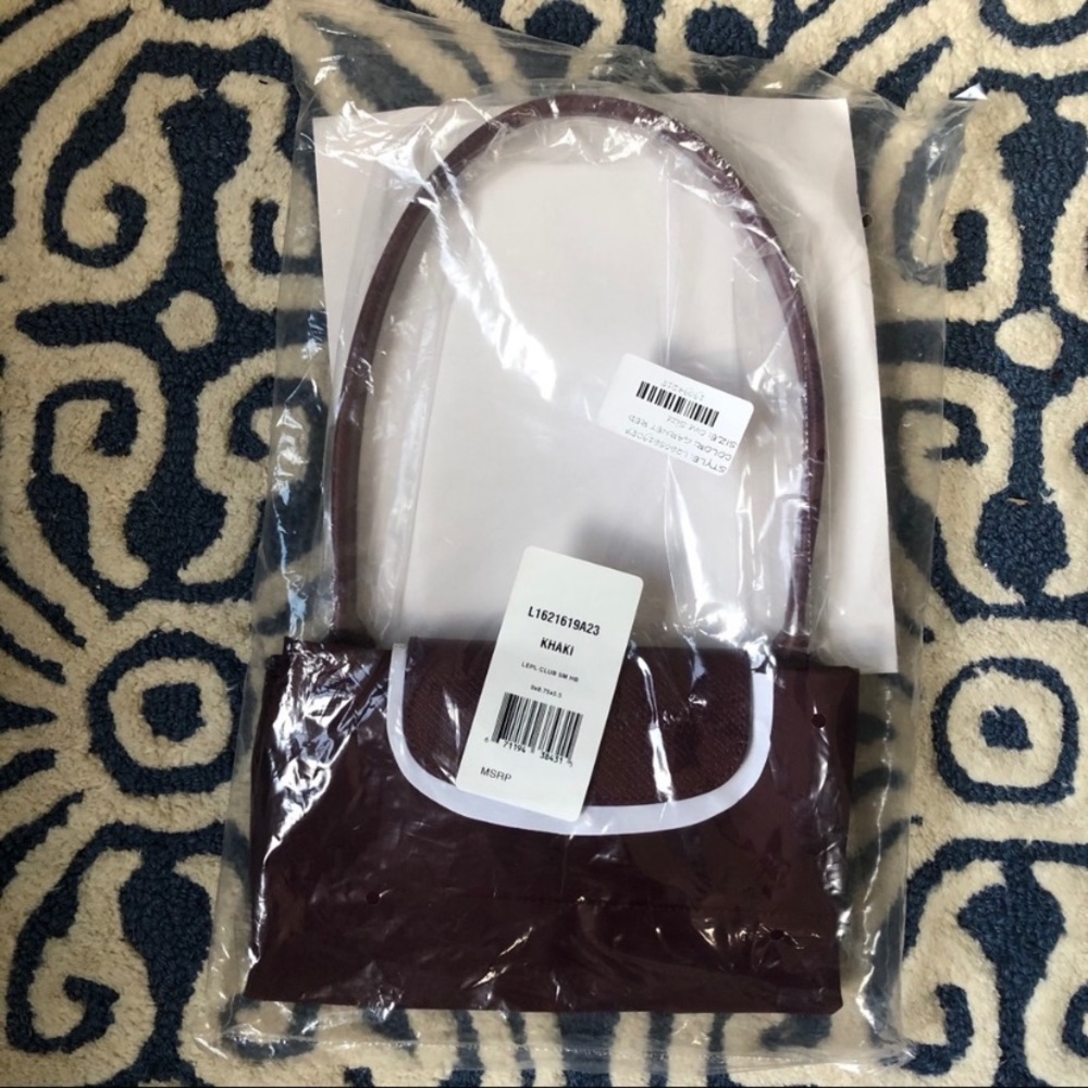 Longchamp Le Club Medium Leather Trimmed Tote Bag - Picture 8 of 11